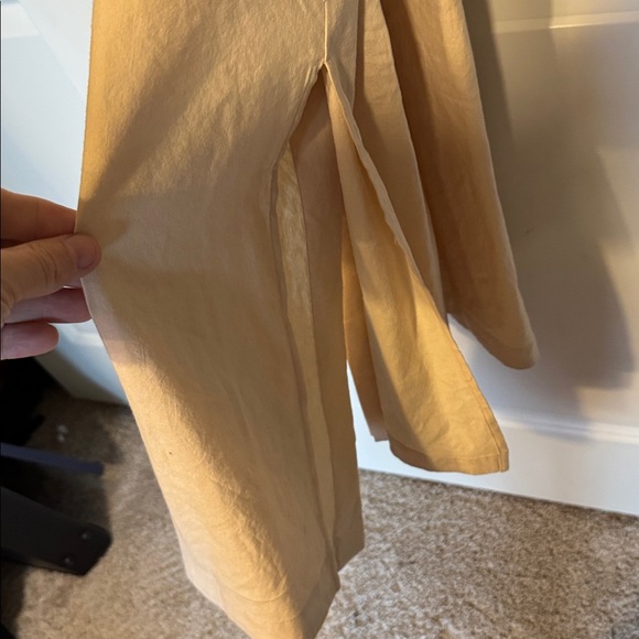 Rag & Bone Selma Midi Shirt Dress in Khaki Tan Size Large - Picture 10 of 16